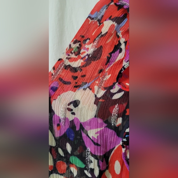 J. CREW Smocked popover  Floral Blouse  Size Small EUC - Picture 6 of 16